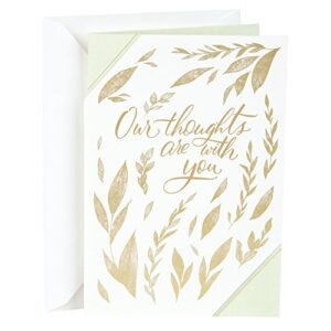 hallmark sympathy greeting card (our hearts are with you)