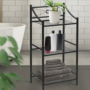 Sorbus Bathroom Storage Shelf, 3-Tier Freestanding Toilet Storage Shelves — Display Bath Essentials, Planters, Books (3-Tier)