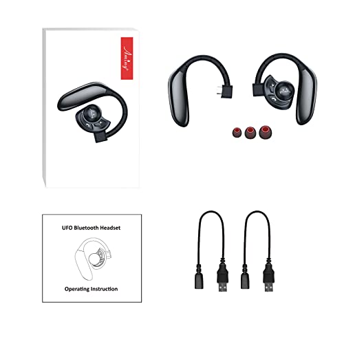 AMINY Bluetooth Headset,Wireless Bluetooth Earpiece Compatible with iPhone/Android Cell Phones,Auriculares Bluetooth Earpiece 28 Hrs Talking Time V5.3 Wireless Headset,Button Depress Version