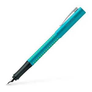 faber-castell 140916 grip 2010 m fountain pen - turquoise
