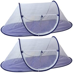 iconikal jumbo folding mesh wind-resistant food tent, 43 x 21-inches, 2-pack