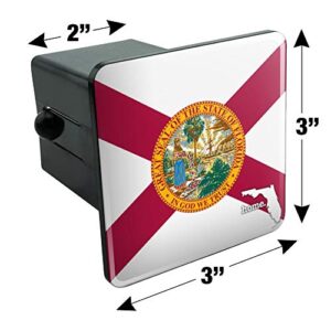 GRAPHICS & MORE Florida FL Home State Flag Officially Licensed Tow Trailer Hitch Cover Plug Insert 2"