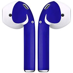 APSkins Silicone Case and Stylish Skins Compatible with Apple AirPod Accessories (Admiral Blue Case & Skin)