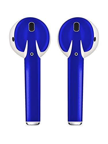 APSkins Silicone Case and Stylish Skins Compatible with Apple AirPod Accessories (Admiral Blue Case & Skin)