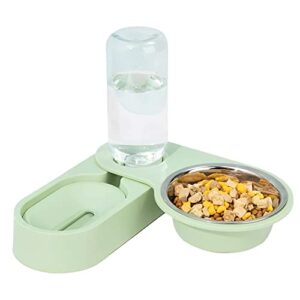 convenient corner folding pet bowl set for dogs, cats, and small animals - includes rabbit food bowl, automatic water dispenser, and adjustable feeding bowl for dogs