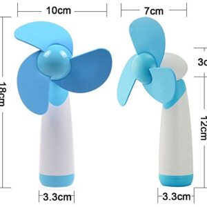 Portable fan handheld,personal fans small handheld,fans handheld set,Battery Operated Cooling Mini Fan,RingRingshop Electric Fans for Home Office Travel Camping Outdoor Activity (Blue)