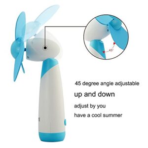 Portable fan handheld,personal fans small handheld,fans handheld set,Battery Operated Cooling Mini Fan,RingRingshop Electric Fans for Home Office Travel Camping Outdoor Activity (Blue)