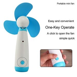 Portable fan handheld,personal fans small handheld,fans handheld set,Battery Operated Cooling Mini Fan,RingRingshop Electric Fans for Home Office Travel Camping Outdoor Activity (Blue)