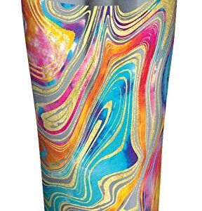 Tervis Tie Dye Swirl-Bright Triple Walled Insulated Tumbler Travel Cup Keeps Drinks Cold & Hot, 20oz, Stainless Steel