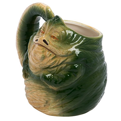 Vandor Star Wars Jabba The Hutt Shaped Ceramic Soup Coffee Mug Cup, 26 Ounce, 2X-Large (Pack of 1)