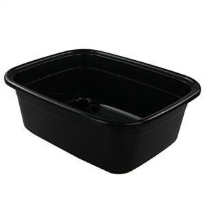 saedy black dish pan for washing dishes,16 quart, 3 packs