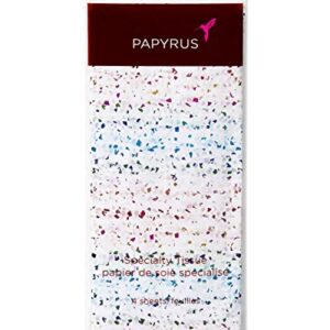 Papyrus 4 Sheet Rainbow Confetti Tissue Paper for Gifts, Decorations, Crafts, DIY and More