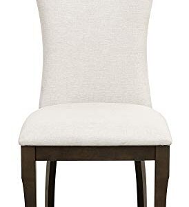 Homelegance Oratorio Two-Pack Upholstered Dining Chairs, Dark Cherry