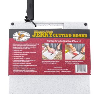 Hi Mountain Jerky Cutting Board & Slicing Knife. Safely Carve Uniform 1/4" and 3/8" Thick Meat Cuts to Make Mouthwatering Homemade Jerky