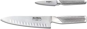 global 2 piece knife set, 2.3, silver