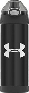 under armour, 16 oz, black protege 16 ounce stainless steel water bottle