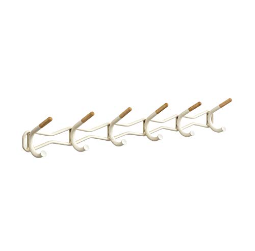Safco Products 4257CRM Family Coat Wall Rack, 6 Hook, Cream