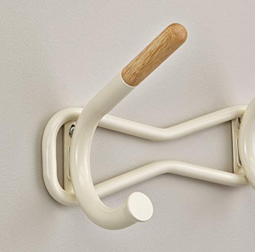 Safco Products 4257CRM Family Coat Wall Rack, 6 Hook, Cream