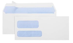 office deed 500 #9 double window self seal security envelopes-designed for quickbooks invoices and business statements with peel and seal flap -3 7/8'' x 8 7/8''