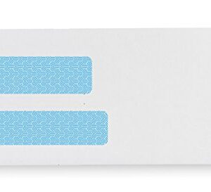 Office Deed 500 #9 Double Window SELF SEAL Security Envelopes-Designed for Quickbooks Invoices and Business Statements with peel and seal flap -3 7/8'' X 8 7/8''