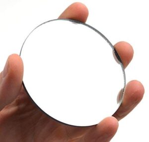 concave mirror - 3" dia, 200mm focal length - 3mm thick - glass - eisco labs