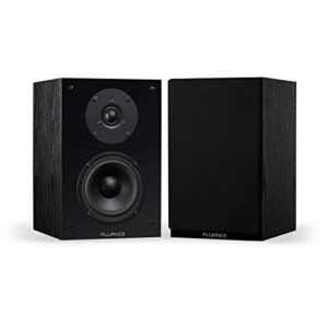 Fluance Elite High Definition Compact Surround Sound Home Theater 5.1 Channel Speaker System Including 2-Way Bookshelf, Center Channel, Rear Surrounds and DB10 Subwoofer - Black Ash (SX51BC)