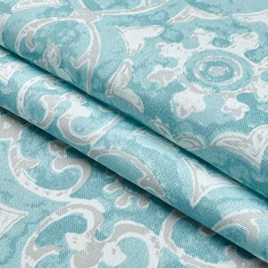 Premier Prints Outdoor Athens Aqua, Fabric by the Yard