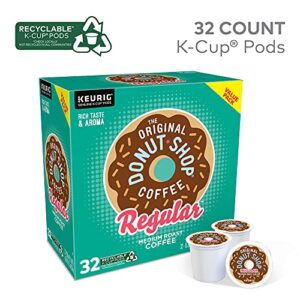 The Original Donut Shop Regular, Single-Serve Keurig K-Cup Pods, Medium Roast Coffee Pods, 32 Count