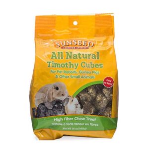 sunseed all natural timothy cubes 16 oz, black (36135)