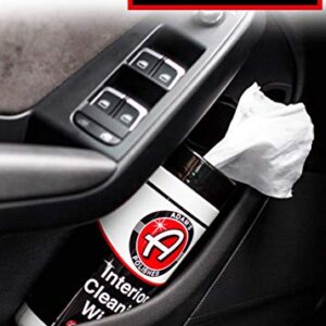 Adam's Interior Cleaning Wipes 30 (7 x 9 inch) Wipes - Powerful Cleaner Removes Embedded Dirt - Great For Leather and Vinyl Steering Wheels, Door Panels, Dashboards, Plastic, and Other Vinyl (1 Pack)