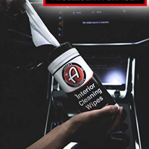 Adam's Interior Cleaning Wipes 30 (7 x 9 inch) Wipes - Powerful Cleaner Removes Embedded Dirt - Great For Leather and Vinyl Steering Wheels, Door Panels, Dashboards, Plastic, and Other Vinyl (1 Pack)