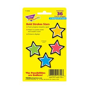 TREND enterprises, Inc. Bold Strokes Stars Mini Accents Variety Pack, 5.5 H x 0.32 L x 3.25 W, 36 ct