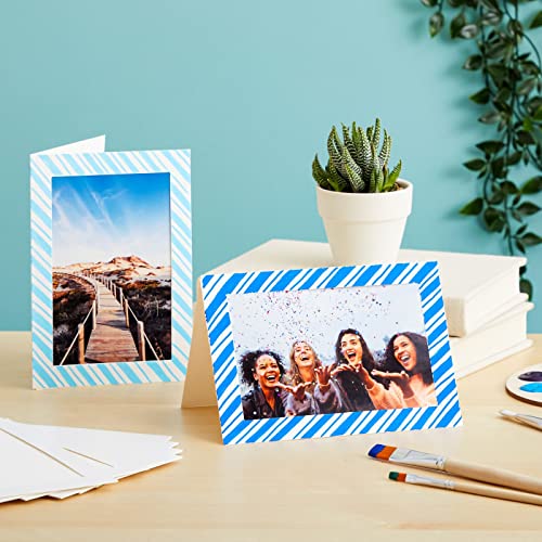 Best Paper Greetings 48 Pack Photo Frame Cards with Envelopes, Notecards for 4x6 Picture Insert (Ivory)