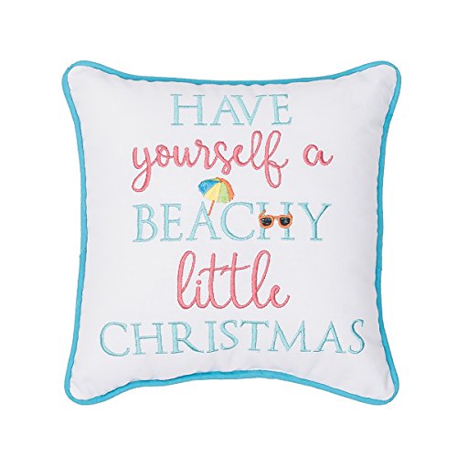 C&F Home Beachy Little Christmas Throw Pillow 10 x 10 Aqua