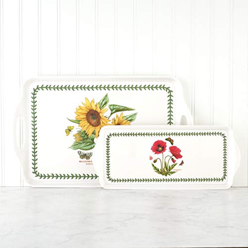 Pimpernel Botanic Garden Collection Sandwich Tray | Serving Platter | Crudité and Appetizer Tray | Made of Melamine | Measures 15.1" x 6.5" | Dishwasher Safe