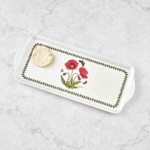 Pimpernel Botanic Garden Collection Sandwich Tray | Serving Platter | Crudité and Appetizer Tray | Made of Melamine | Measures 15.1" x 6.5" | Dishwasher Safe