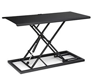 E3 Compact Stand Up Desk Converter (Black) by Uplift Desk