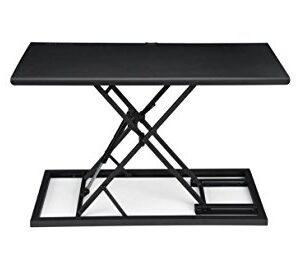 E3 Compact Stand Up Desk Converter (Black) by Uplift Desk