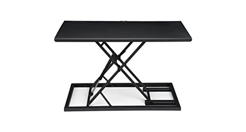 E3 Compact Stand Up Desk Converter (Black) by Uplift Desk