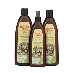 Burt's Bees for Pets Care Plus+ Natural Leave-In Conditioner Spray With Avocado & Olive Oil | Shine Spray for Dogs | Cruelty Free, Sulfate & Paraben Free, pH Balanced for Dogs - Made in USA, 12 Oz