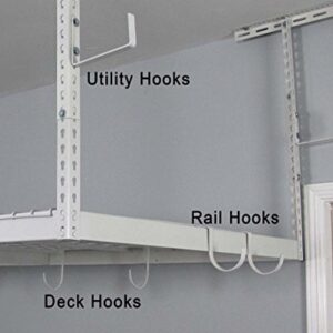 SafeRacks Rail Hooks (2) – White