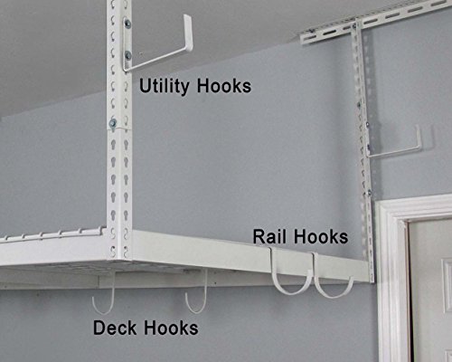 SafeRacks Rail Hooks (2) – White