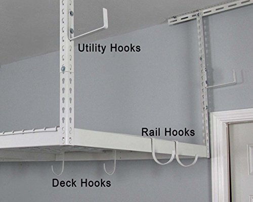 SafeRacks Sports Utility Hooks (2) – White