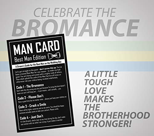 Wannabe Genius Groomsmen Gifts - The Man Card - Groomsmen Proposal or Groomsman Gifts for Wedding Day (6-Pack)