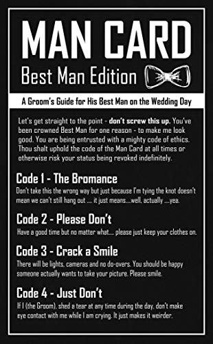 Wannabe Genius Groomsmen Gifts - The Man Card - Groomsmen Proposal or Groomsman Gifts for Wedding Day (6-Pack)