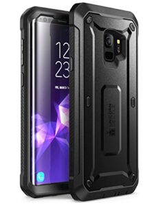 supcase unicorn beetle pro rugged case for galaxy s9 with screen protector - black