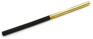 half ebonite half brass friction rod - 1/2" diameter x 12" long