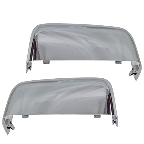 Trail Ridge TR00374 (2 Piece) Chrome Door Mirror Cap Set Compatible with 2001-2005 Ford Excursion 2004-2014 F-150 1999-2016 F-250 Super Duty F-350 Super Duty F-450 Super Duty 99-15 F-550 Super Duty