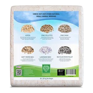 Small Pet Select Unbleached White Paper Bedding, 56 L, Model Number: SMWB