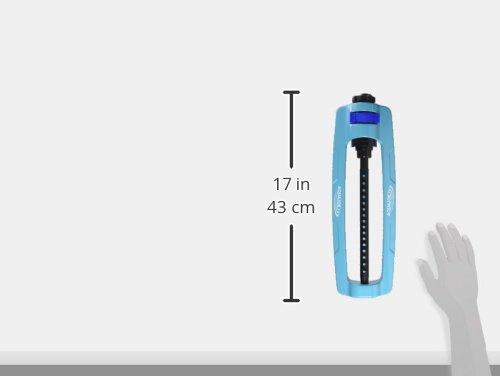 Aqua Joe SJI-OMS16 Indestructible Metal Base Oscillating Sprinkler with Adjustable Spray, 3600-Square Foot Coverage